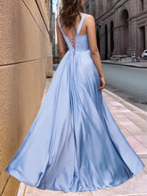 Boned Criss Cross Pleated Long Prom Dress